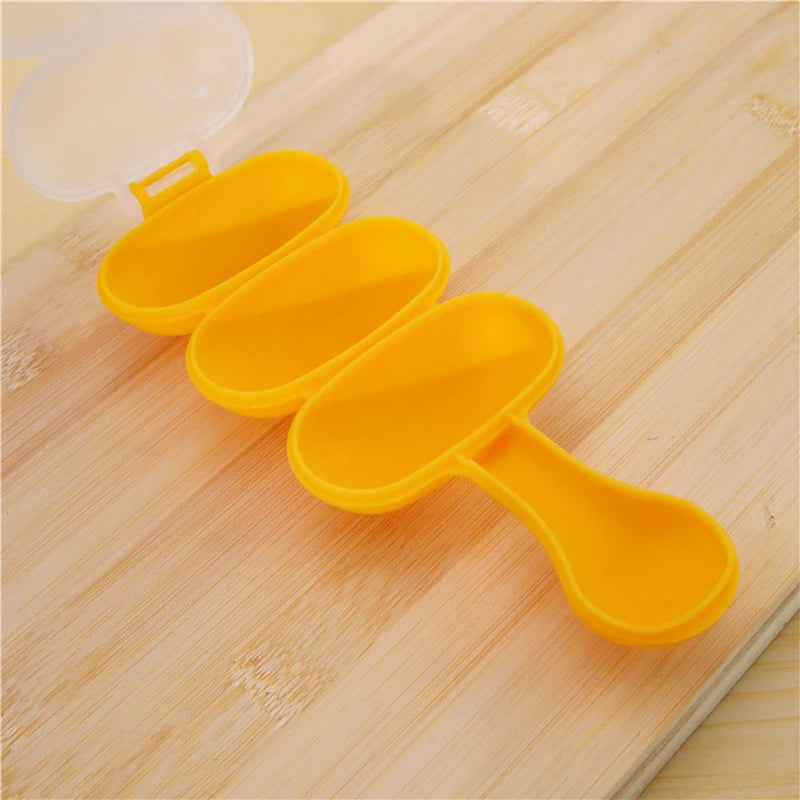 3-Grid Rice Ball Mold with Spoon – DIY Sushi & Bento Maker Rice Ball Mold Axl
