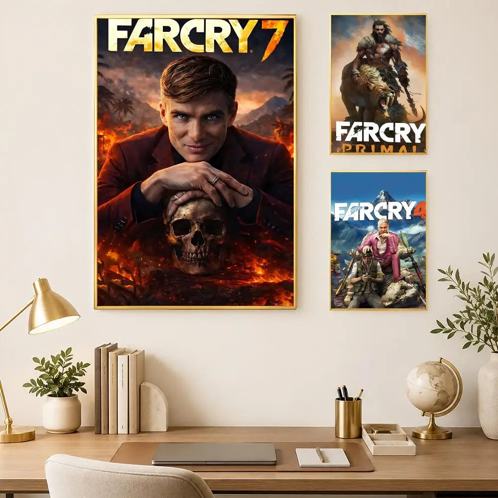 Far Cry Game Wall Art Poster – HD Self-Stick Waterproof Decor Wall Art Poster Axl
