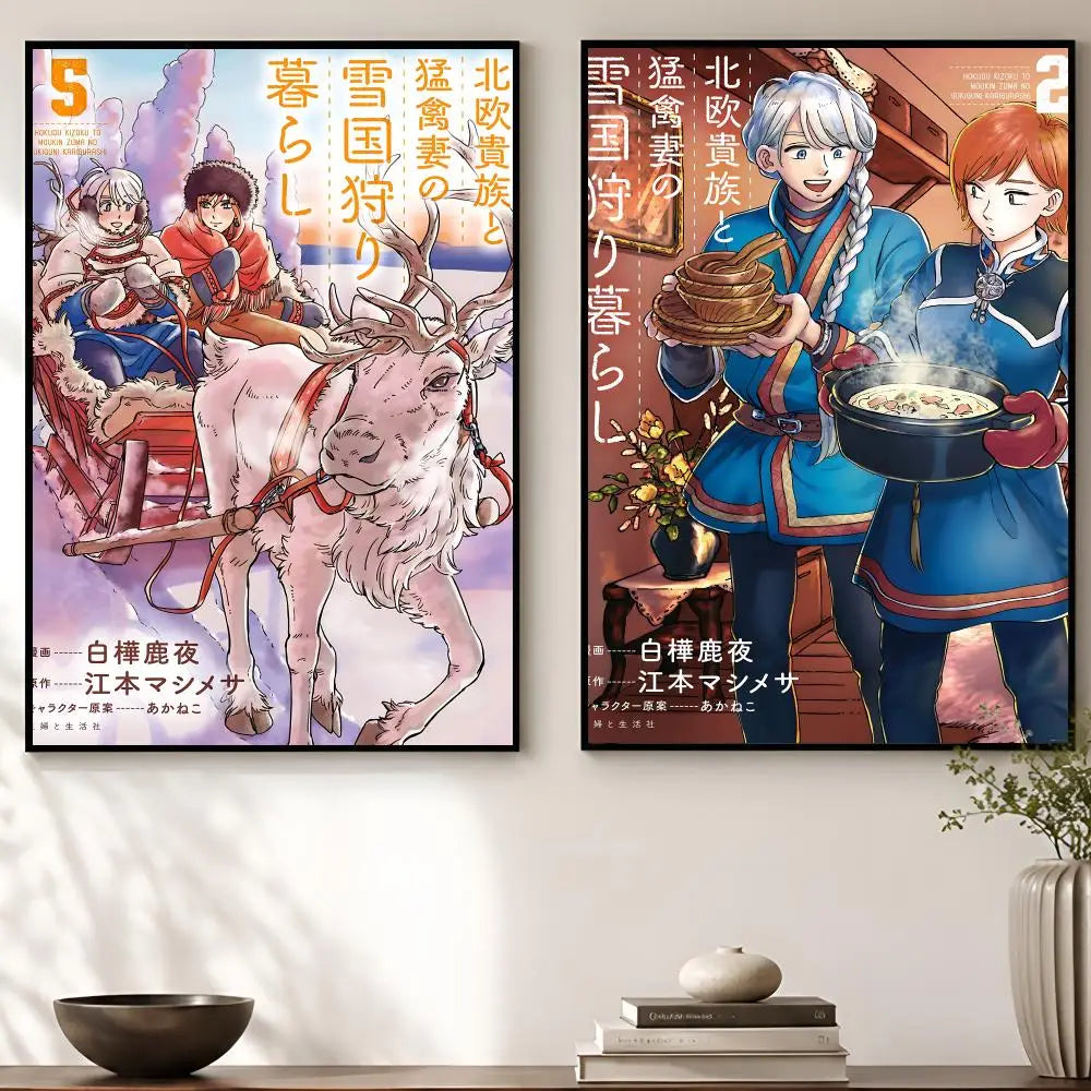 Hokuo Kizoku Self-Adhesive Waterproof Wall Poster – HD Art Decorative Wall Poster Axl