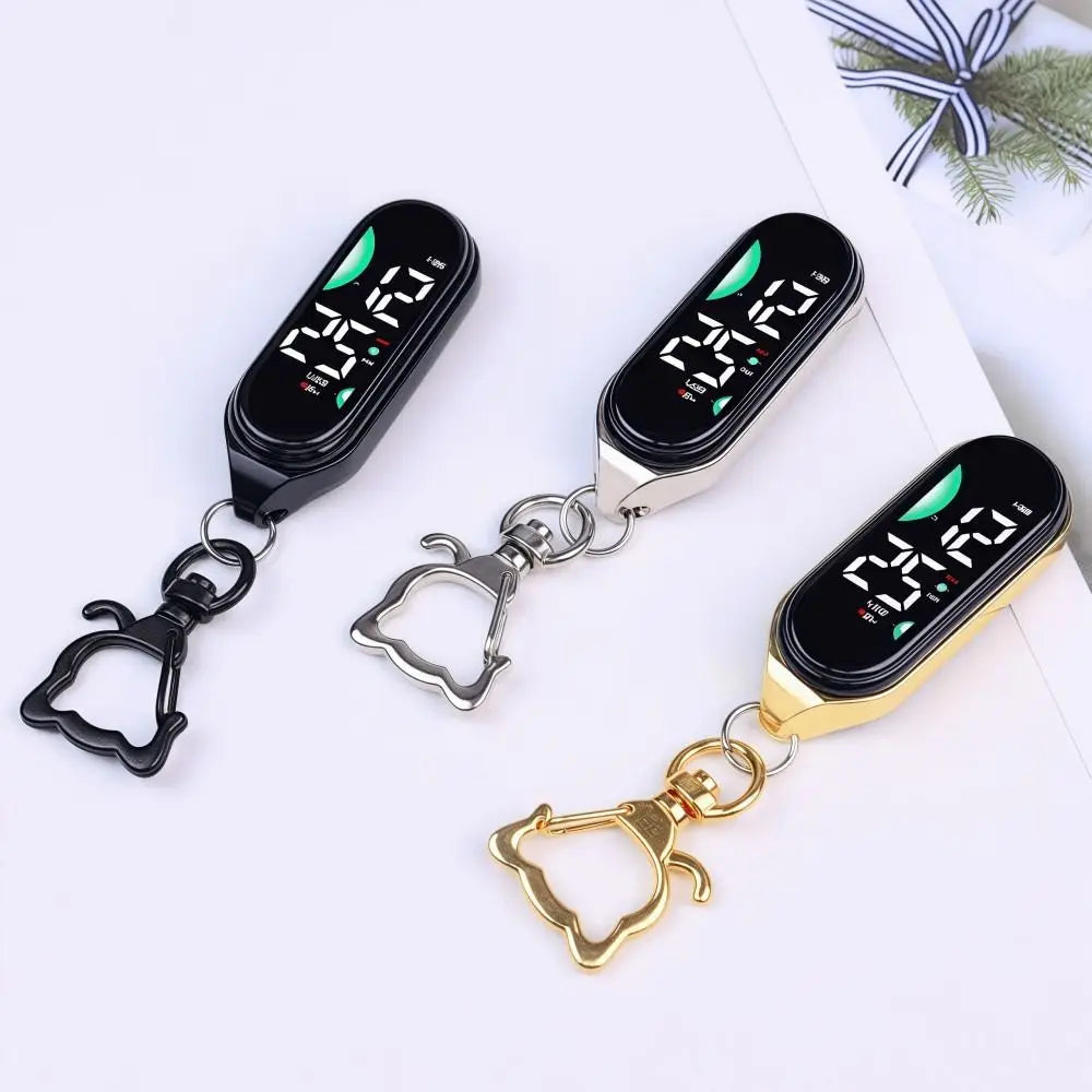 LED Digital Hanging Pocket Watch with Night Light Display Digital Pocket Watch Axl