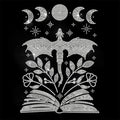 Rhinestone Iron-On Dragon Moon Phase Patch 11.6"x8.2" Hotfix Iron-On Patch Axl AECH04-15286
