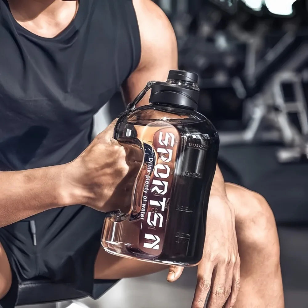 Large Capacity Sports Water Bottle with Straw – 2.7L / 1.7L Sports Water Bottle Axl