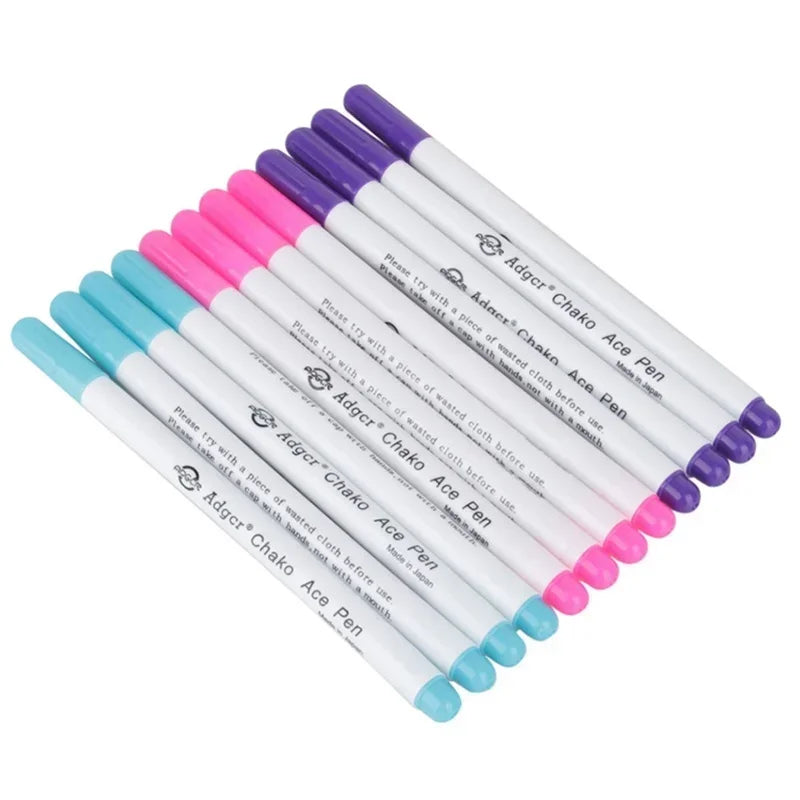 Water Soluble Fabric Marking Pen – Erasable Stitch Marker 4 Pc Fabric Marking Pen Axl