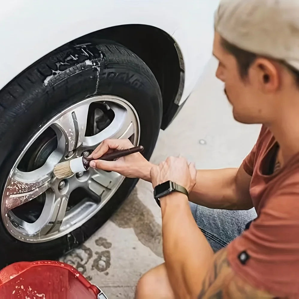 Ultra-Soft Car Detail Brushes – Wheels, Vents & Interior Car Detailing Brushes Axl