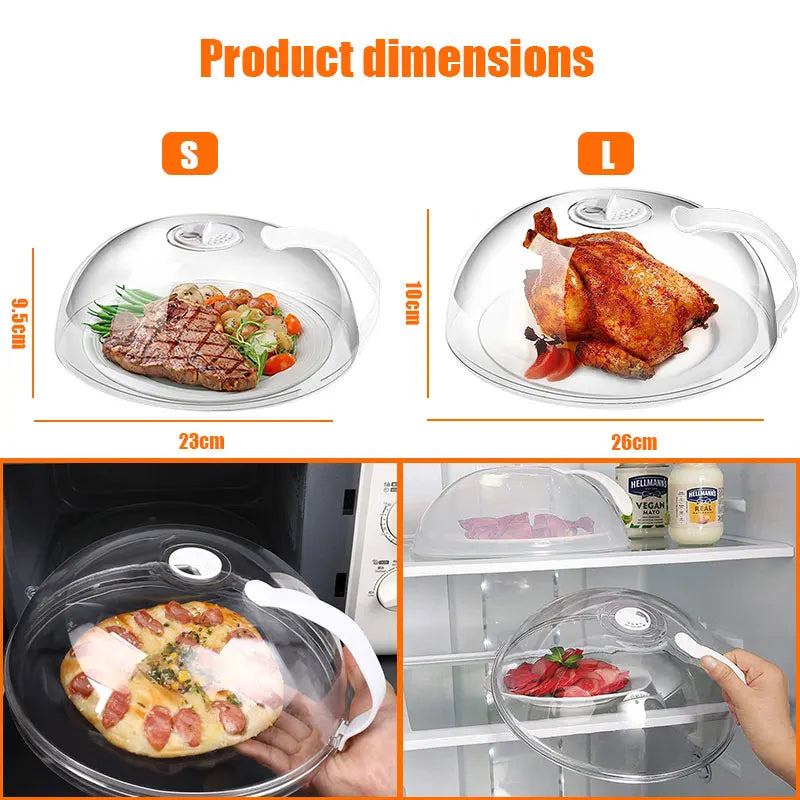 Large BPA-Free Microwave Splatter Cover with Adjustable Vents Microwave Splatter Cover Axl