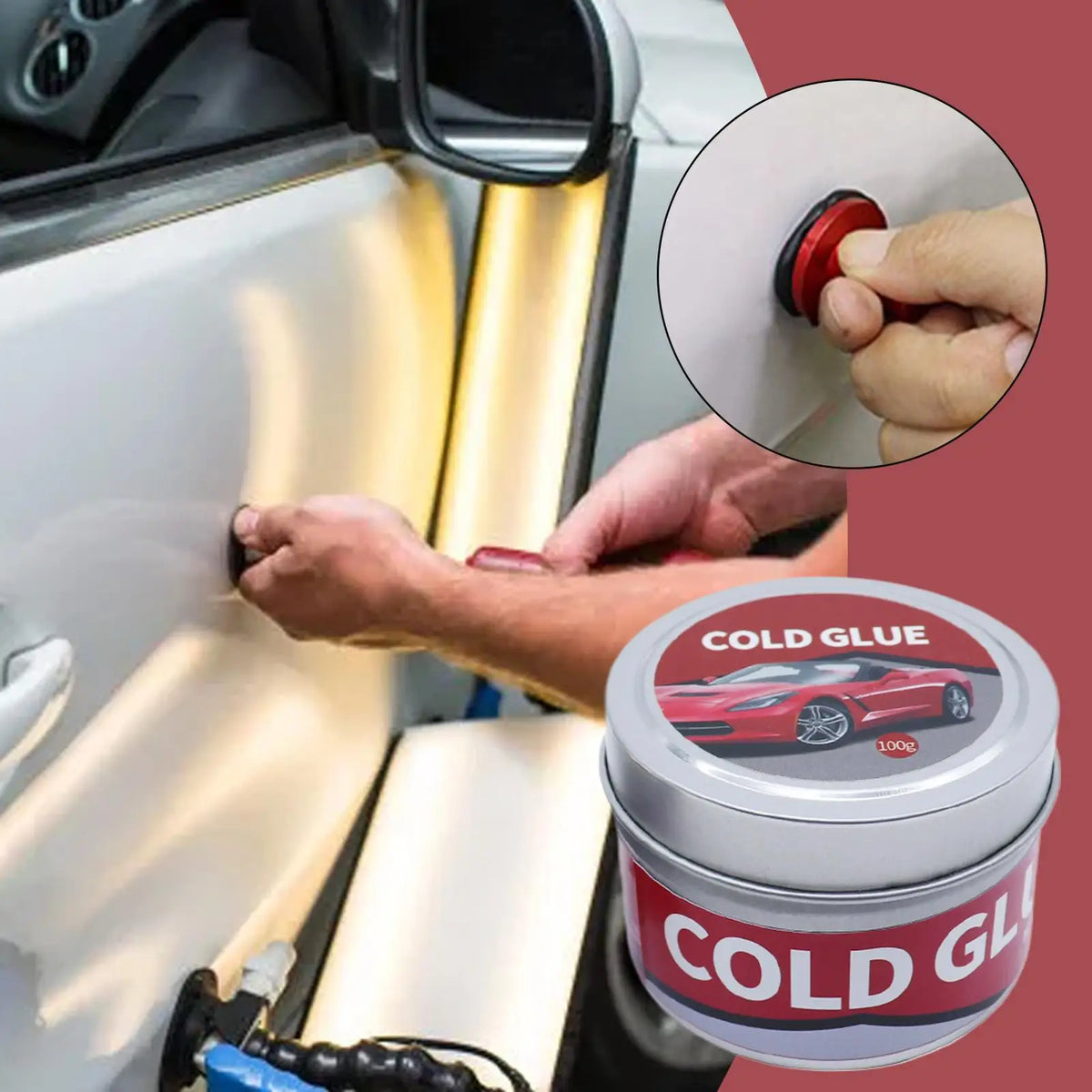 Self-Adhesive Cold Glue for Car Dent Puller – DIY Fix Car Dent Repair Glue Axl