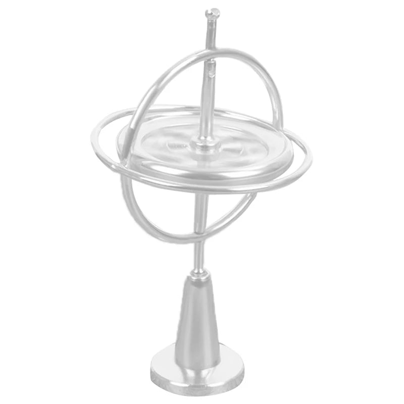 Self-Balancing Anti-Gravity Gyroscope Finger Top Toy Gyroscope Spinning Top Axl Silver