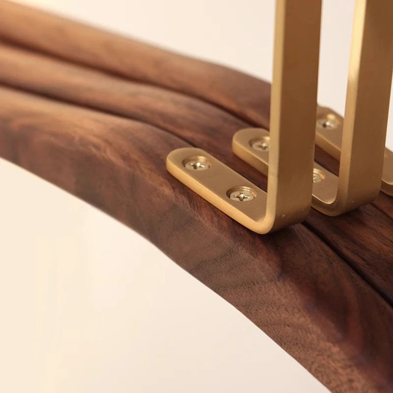 Nordic Walnut Wood Clothes Hanger Organizer – Space-Saving Rack Clothes Hanger Organizer Axl