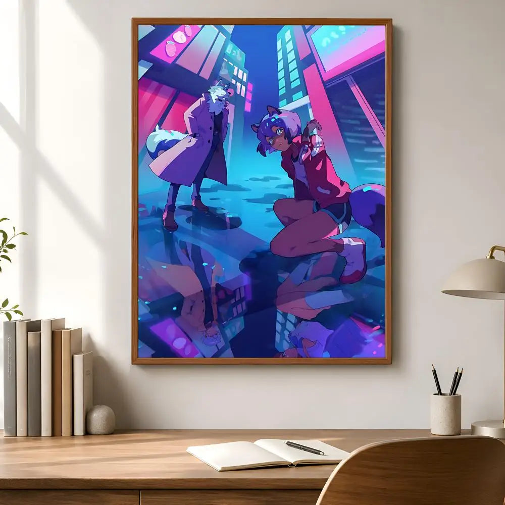 BNA Anime Poster Waterproof PVC Stickers | Wall & Home Décor Anime Wall Stickers Axl