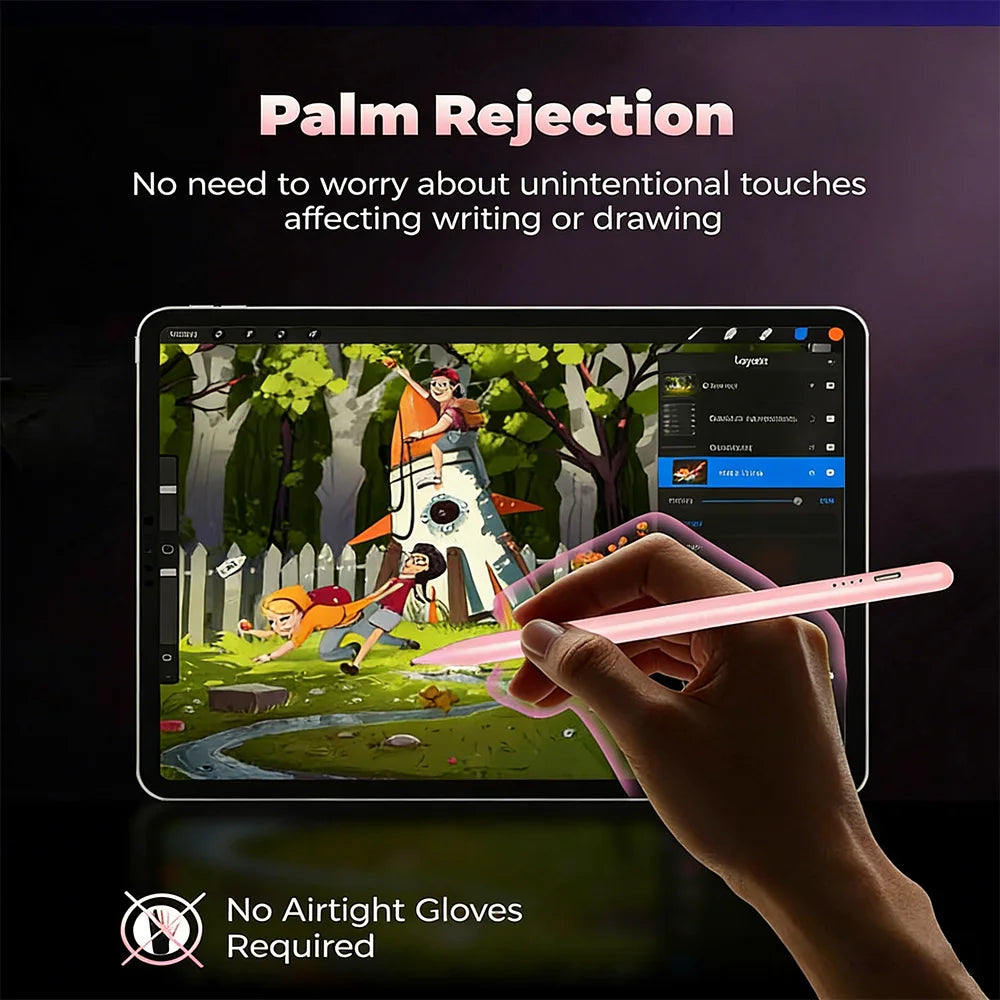 Universal Stylus Pen for iPad – Palm Rejection, USB-C Stylus Pen Axl