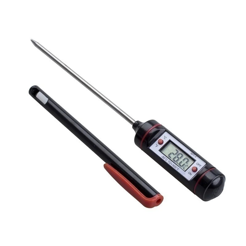 Digital Probe Food Thermometer – BBQ, Meat, Steak & Kitchen Kitchen Thermometer Axl black