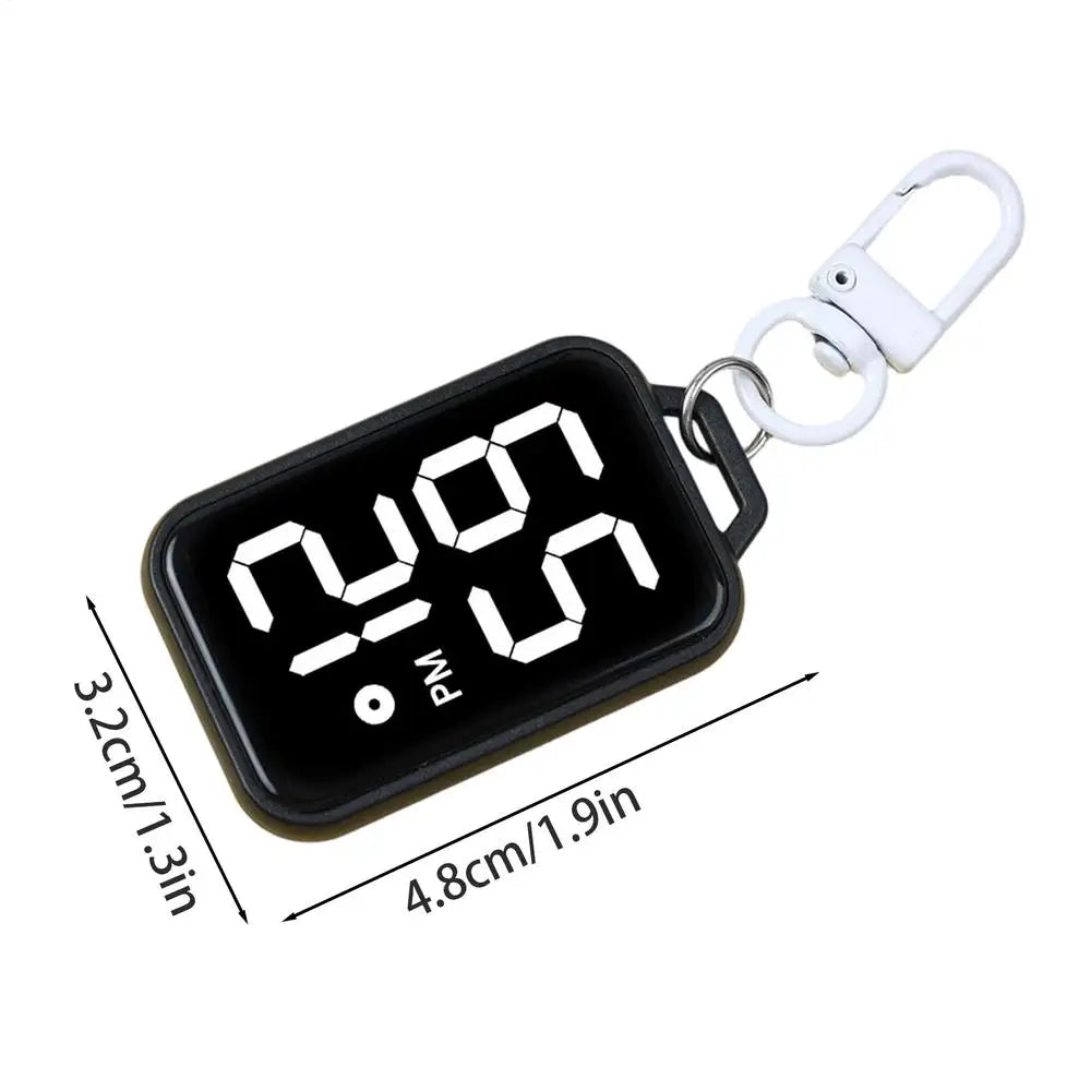 Digital Keychain Watch – Touch Screen Mini Timepiece for Bags Keychain Watch Axl Black