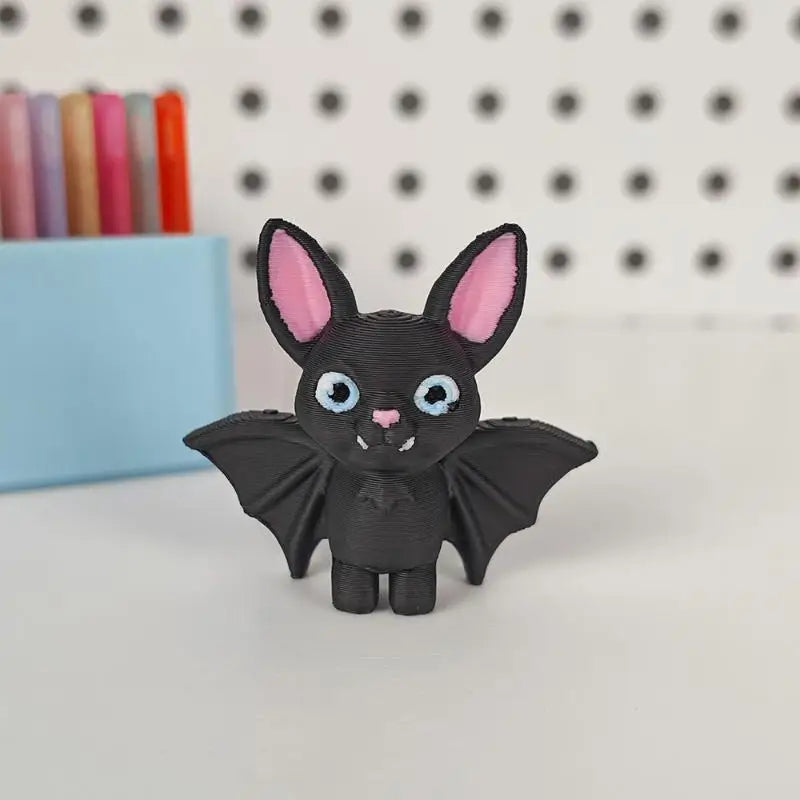 Upside-Down Bat Statue Ornament – Desk, Car & Home Decor Decorative Figurine Axl