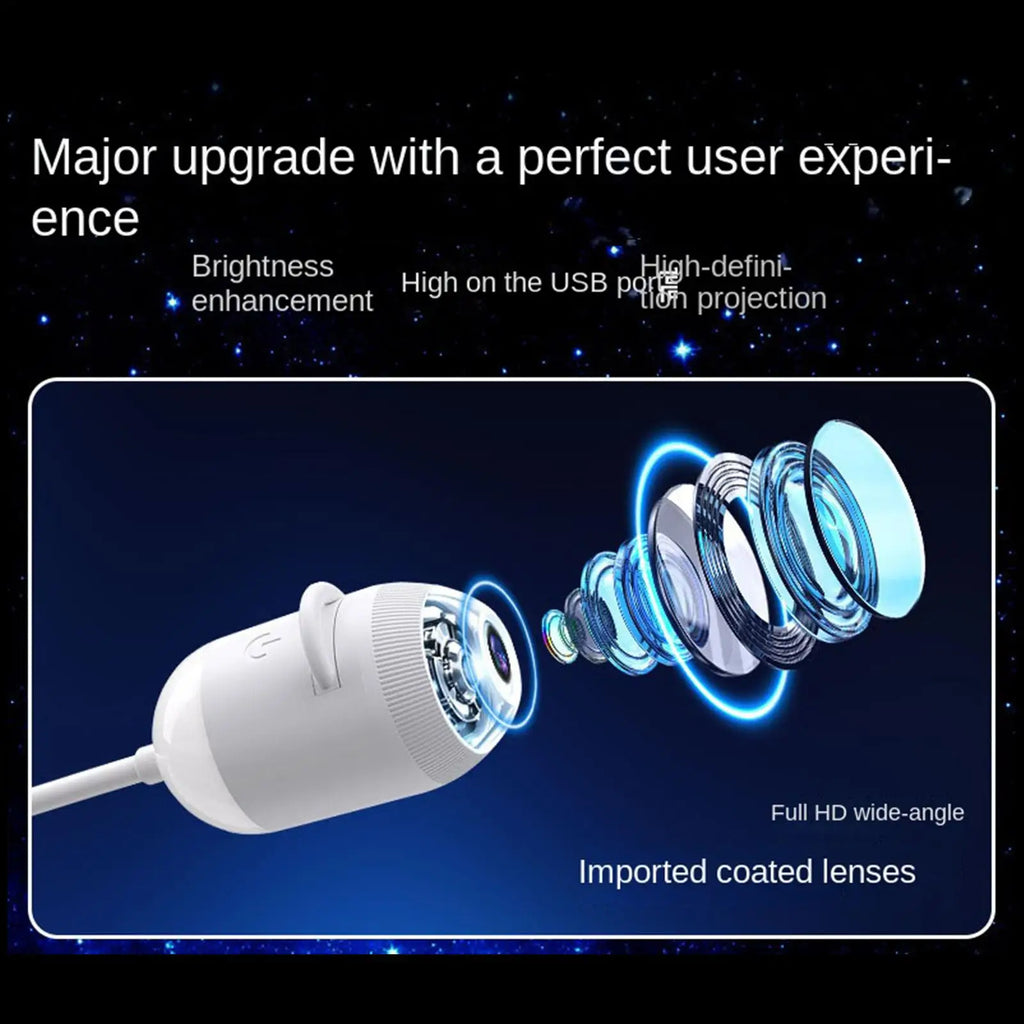 Mini Galaxy Star Projector Night Light – 24 Themes & 360° Galaxy Star Projector Axl