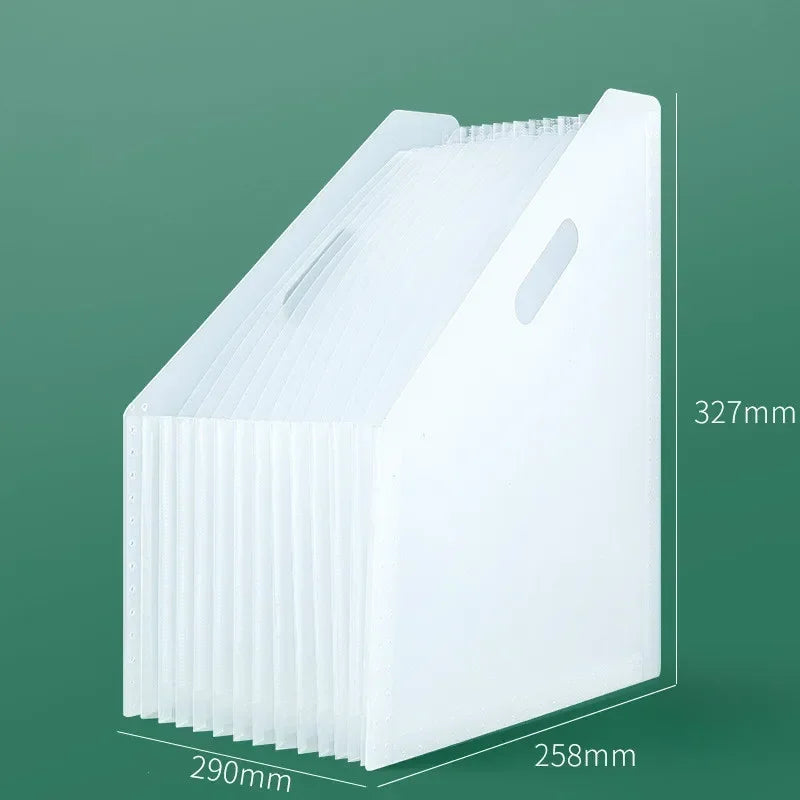 A4 Accordion File Folder – 13-Pocket Large Capacity Organizer Accordion File Folder Axl A-transparent