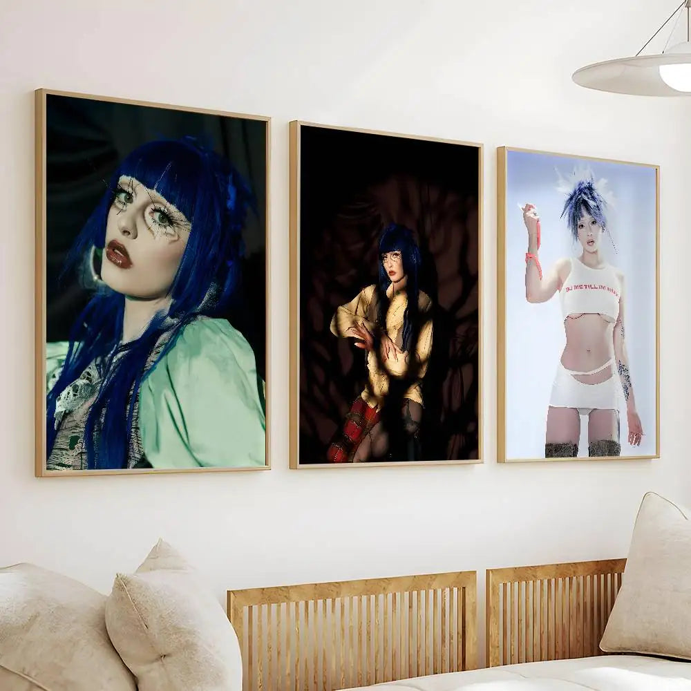 Ashnikko Self-Adhesive Wall Poster – HD Music Room Decor Wall Art Poster Axl
