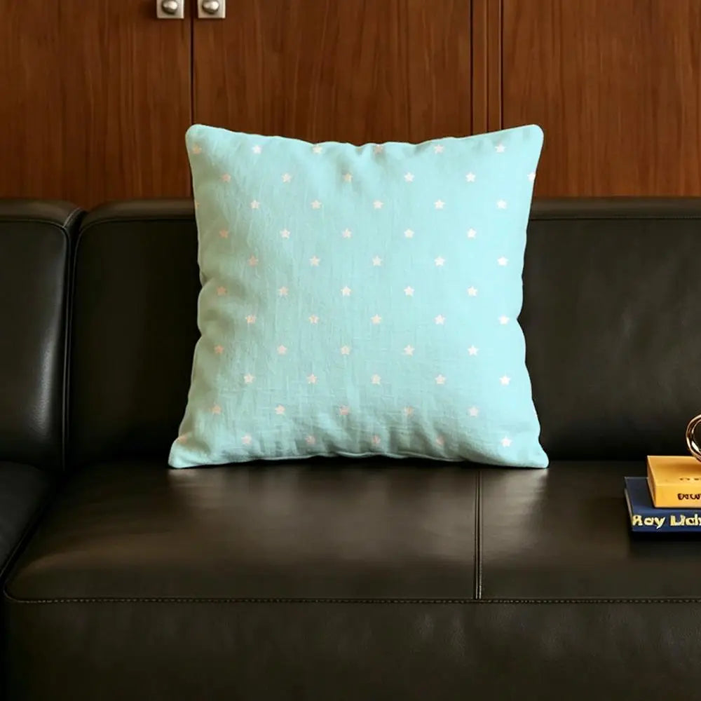 Natural Linen Cushion Covers – Star & Polka Print | 6 Sizes Linen Cushion Cover Axl