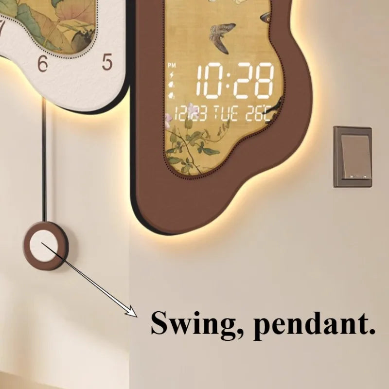 Luxury Double-Sided Wall Clock – Medieval Cloud Design Decorative Wall Clock Axl