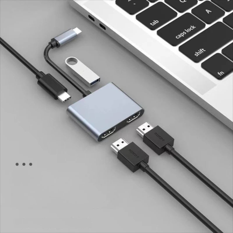 USB-C to HDMI & VGA Multiport Adapter | 4K, PD, USB 3.0 USB-C Multiport Adapter Axl
