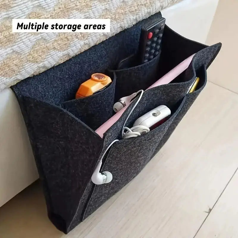 Felt Bedside Hanging Organizer – Multi-Pocket Sofa Storage Bag Hanging Storage Organizer Axl