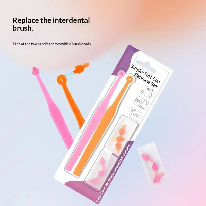 Soft Interdental Brush with Replaceable Heads – Implant Care Interdental Brush Axl