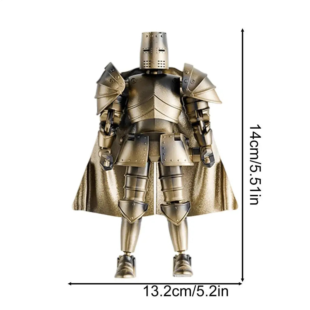 Medieval Knight Action Figure | Flexible Joints & 360° Head Action Figure Axl yellow