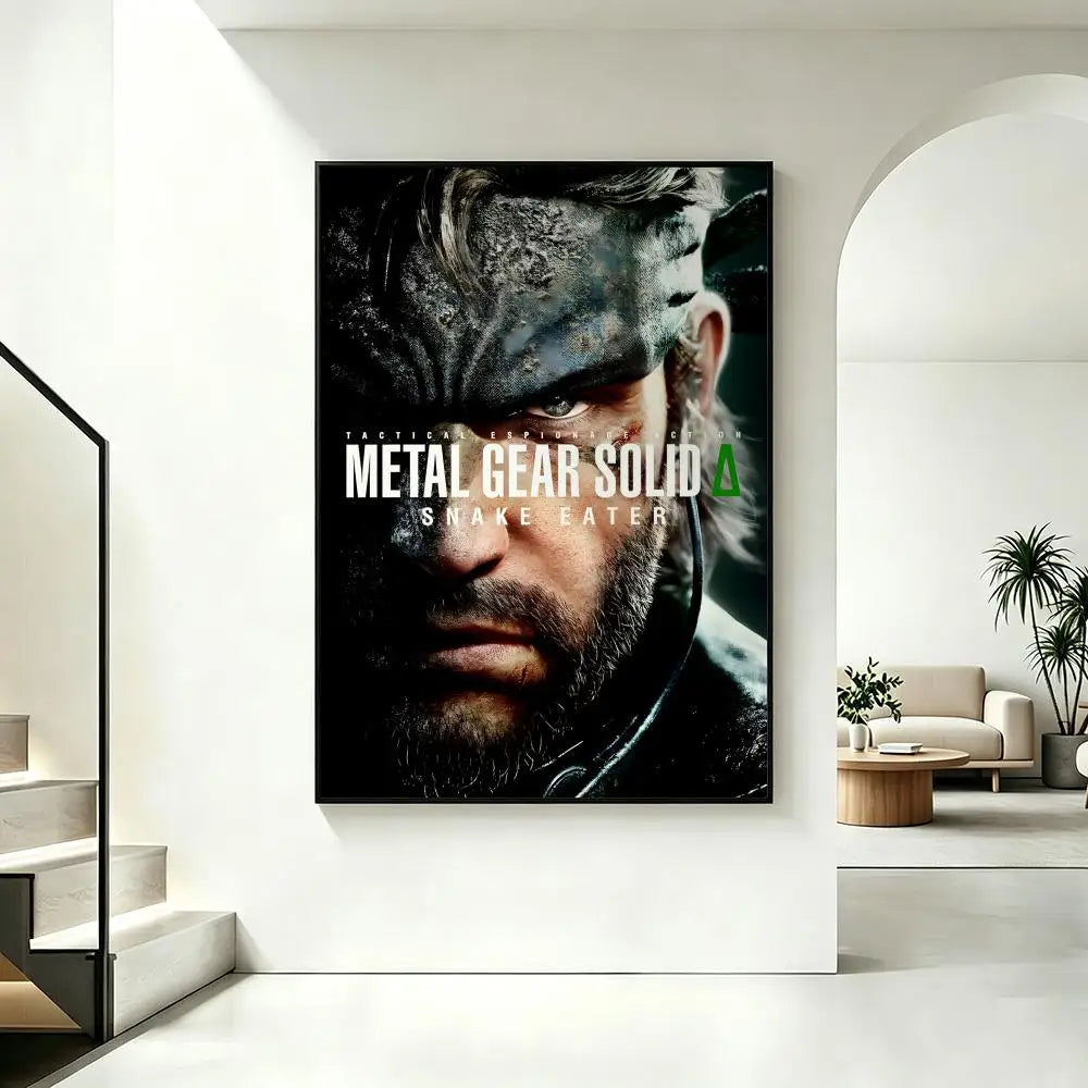 HD Metal Gear Solid Game Poster – Waterproof Sticky Wall Art Game Wall Poster Axl