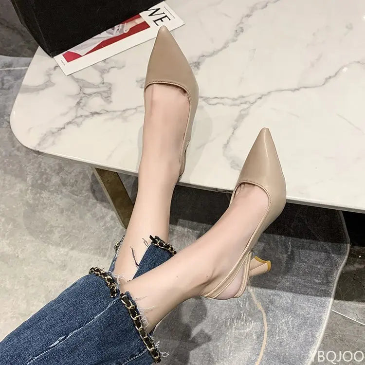 YBQJOO Women's Pointed Toe Square Heel Sandals | Summer 2025 Women's Sandals Axl