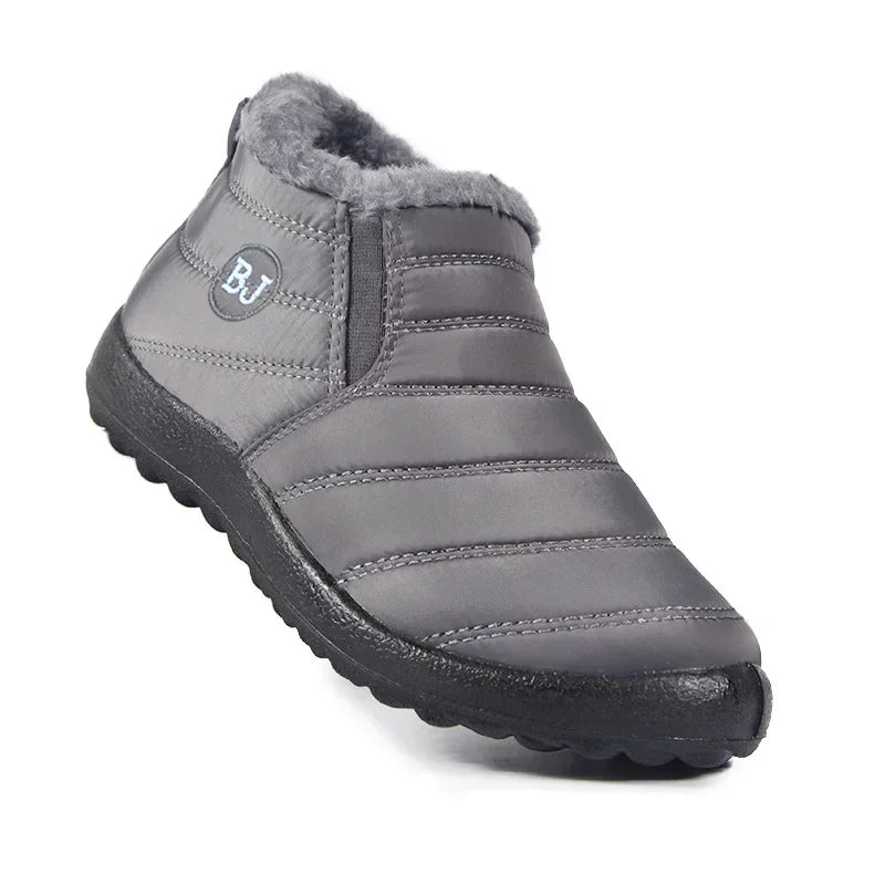 Men's Slip-On Chelsea Ankle Boots – Plush Lined Winter Shoes Chelsea Ankle Boots Axl GRAY 35