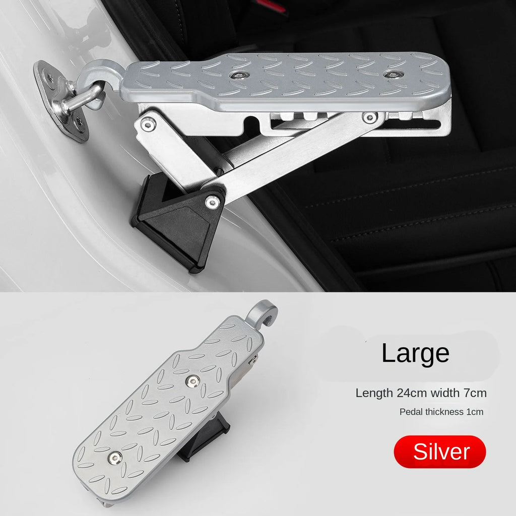 Universal Car Step Pedal – Off-Road Door Entry Ladder Climber Car Entry Step Axl Large silver