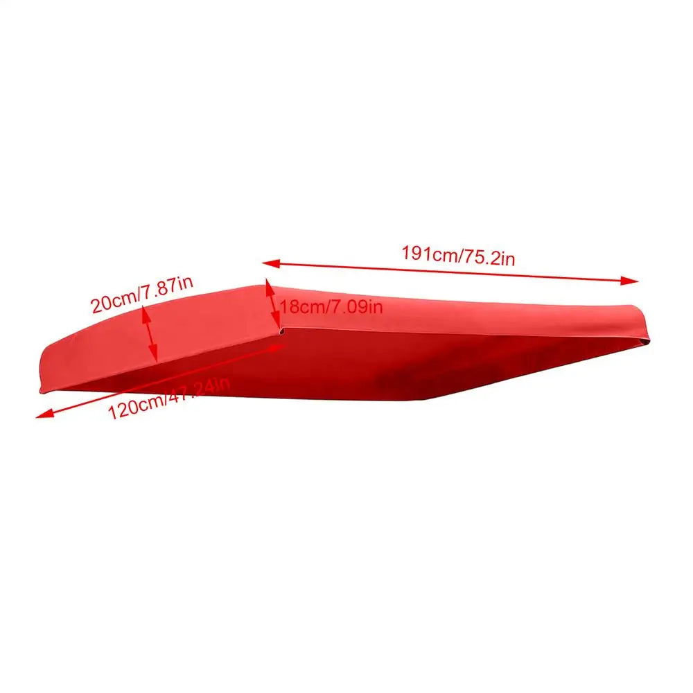 Swing Canopy Replacement Cover 75x47" Waterproof UV-Resistant Swing Canopy Cover Axl Red