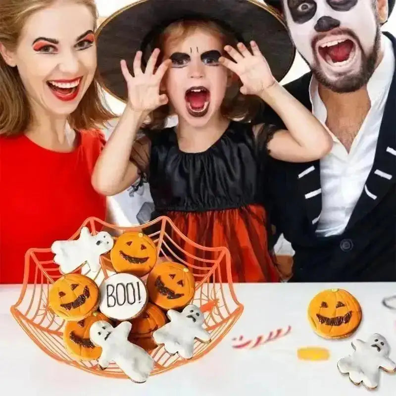 Halloween Spider Web Candy Bowl & Fruit Drain Basket Halloween Candy Bowl Axl