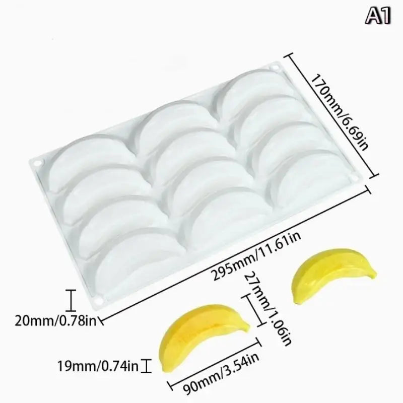 Banana Silicone Mousse Cake Mold – Reusable Dessert Mould Silicone Cake Mold Axl A1