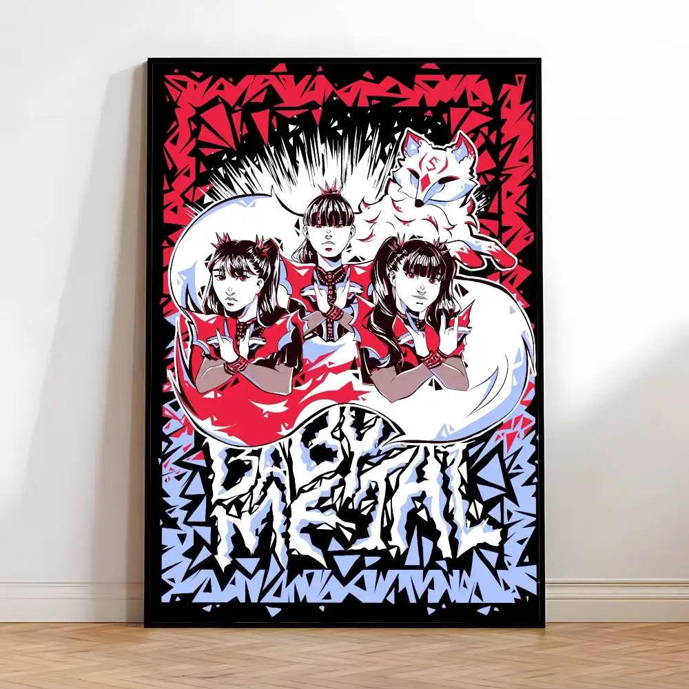 Babymetal Pop Group HD Wall Poster – Self-Adhesive Waterproof Wall Poster Axl z15 30X40cmNoframe