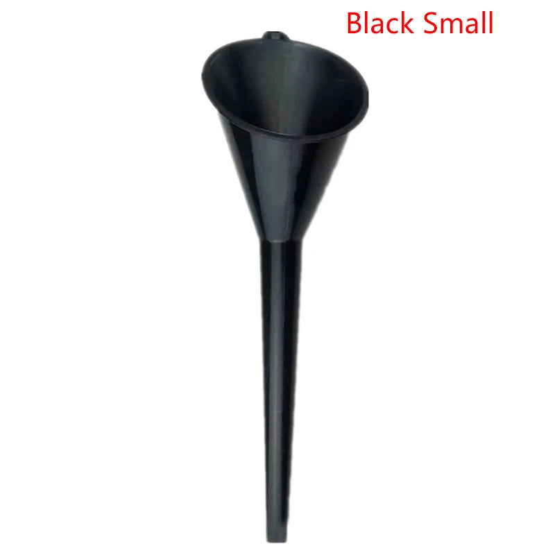 Long Stem Anti-Splash Fuel Funnel for Car & Motorcycle Fuel Funnel Axl Black Small