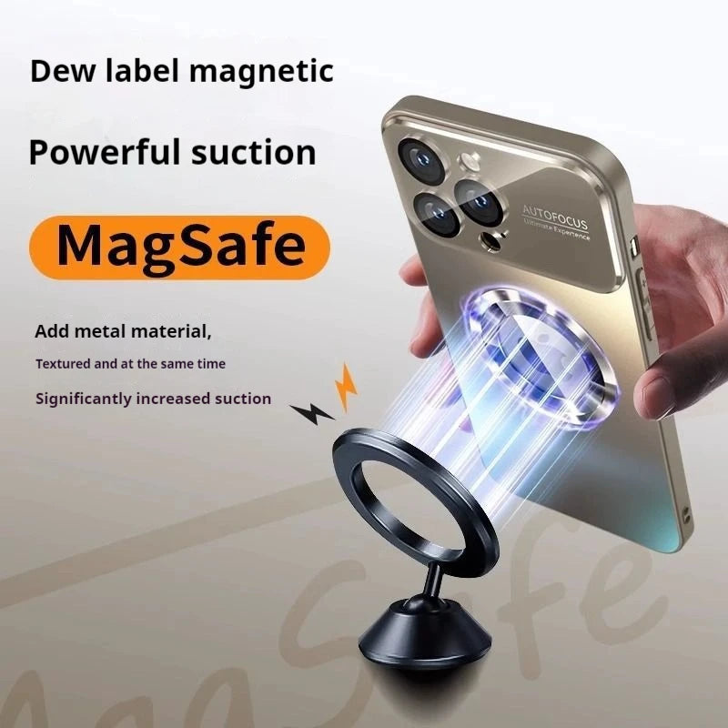 MagSafe iPhone Case AG Matte Glass Camera Lens Protection iPhone Bumper Case Axl