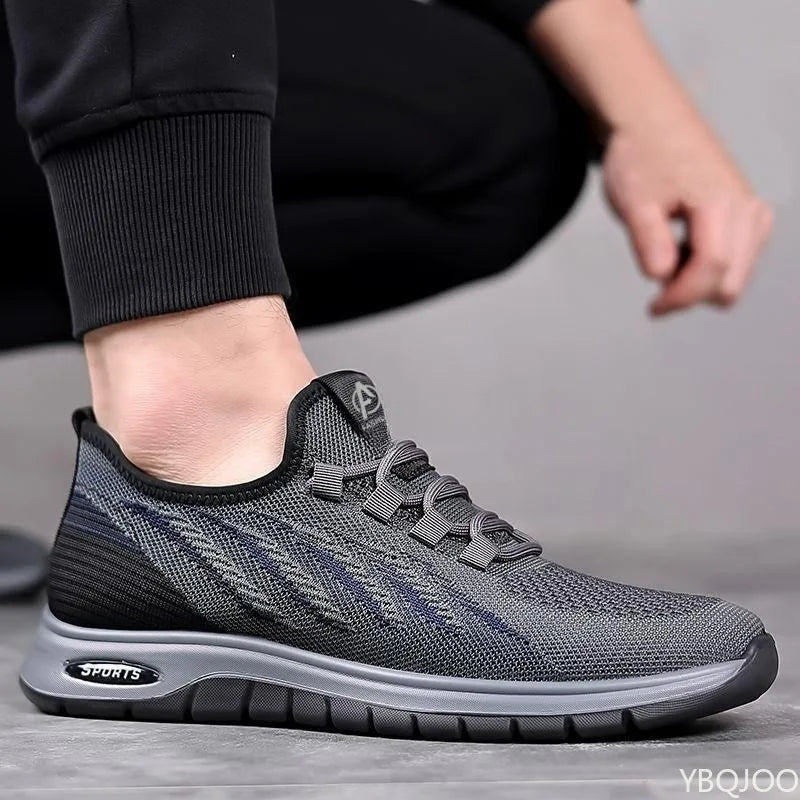YBQJOO Men's Breathable Mesh Sneakers – Lightweight Loafers Men's Casual Sneakers Axl
