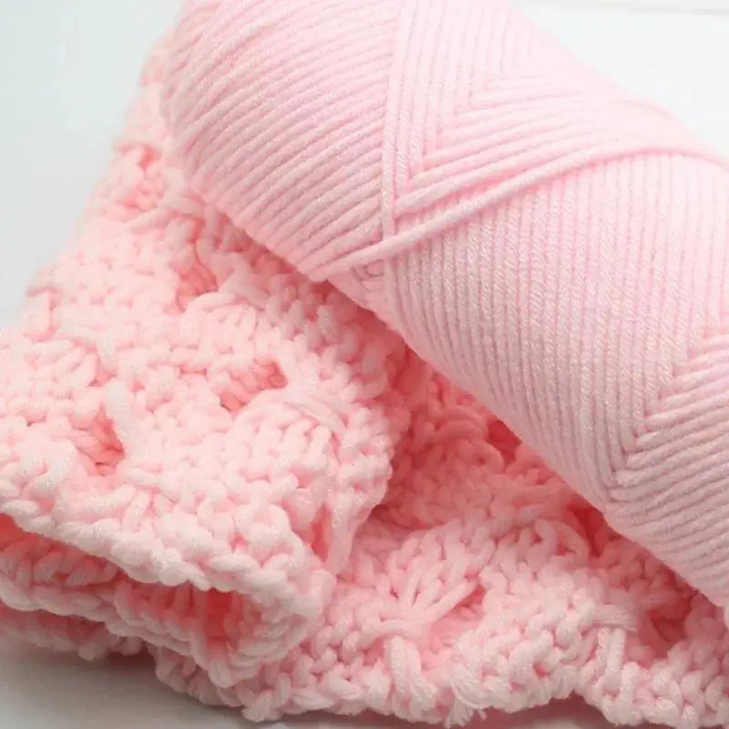 8-Ply Milk Cotton Blended Yarn – Knitting & Embroidery Thread Knitting Yarn Axl