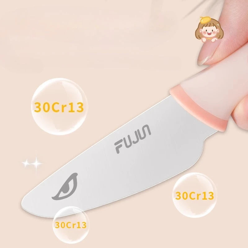 Kids Safe Serrated Kitchen Knife – Toddler Fruit & Bread Cutter Kids Kitchen Knife Axl