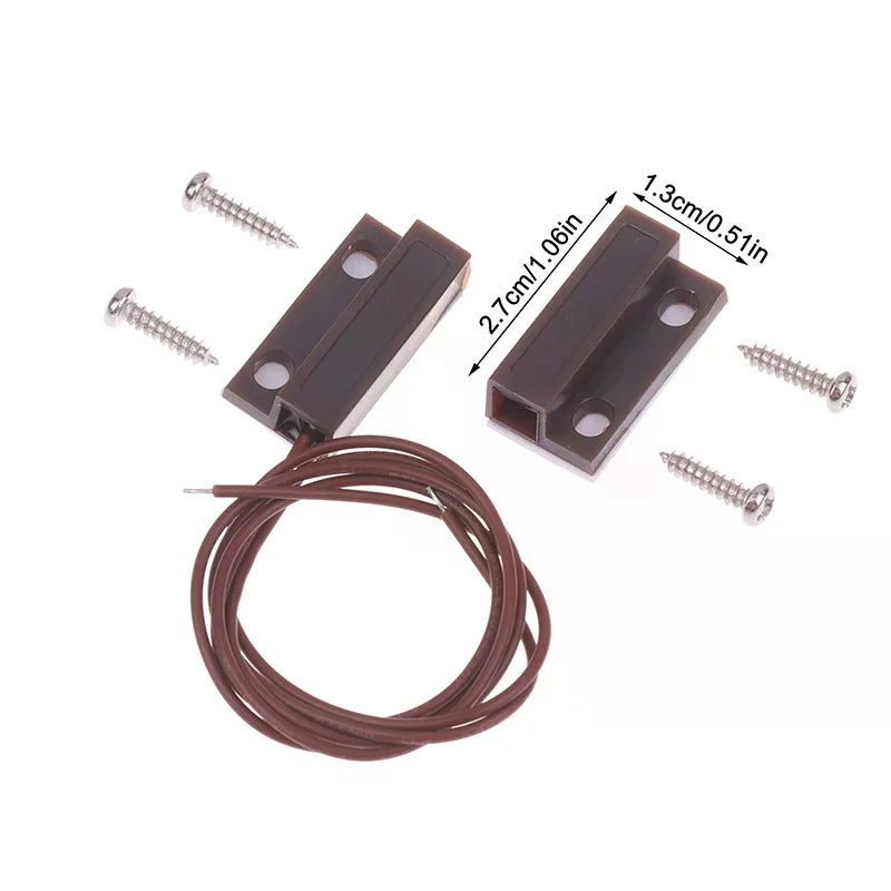 MC-38A Wired Door Window Magnetic Sensor Switch NC/NO Reed Magnetic Door Sensor Axl