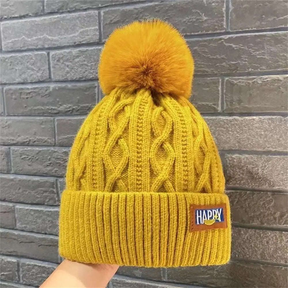 Women's Pompom Knit Beanie – Thickened Winter Warm Hat Winter Knit Beanie Axl