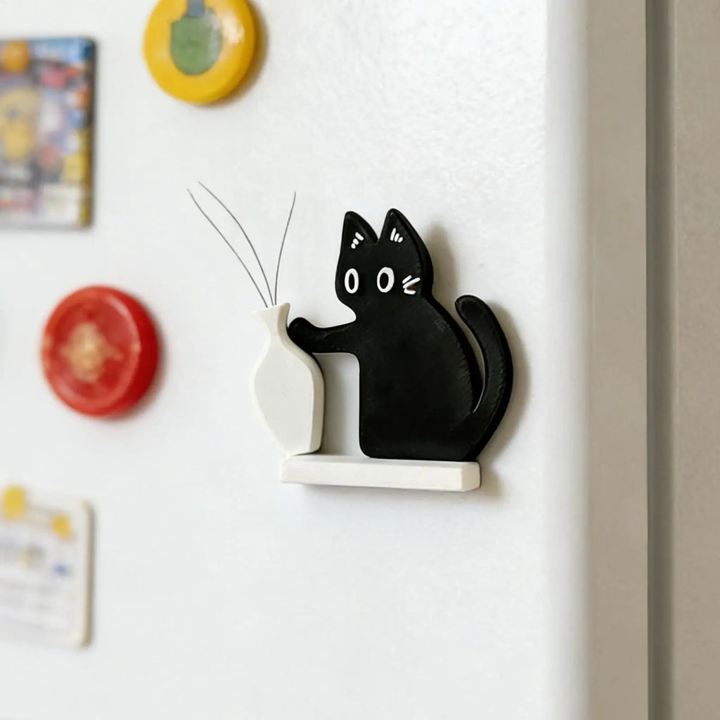 Cat Whisker Holder Fridge Magnet – Cute Acrylic Magnetic Ornament Fridge Magnet Axl
