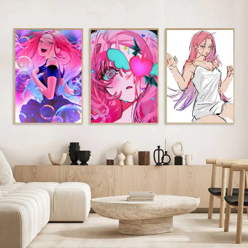MIZI Anime HD Poster – Self-Adhesive Waterproof Wall Decor Anime Wall Poster Axl