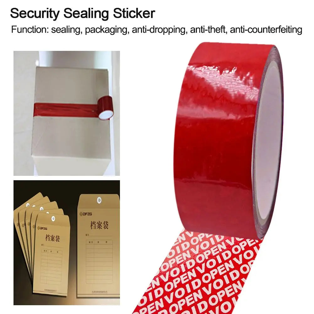 50M Tamper-Proof Security Void Tape – Anti-Fake Seal Label Security Seal Tape Axl