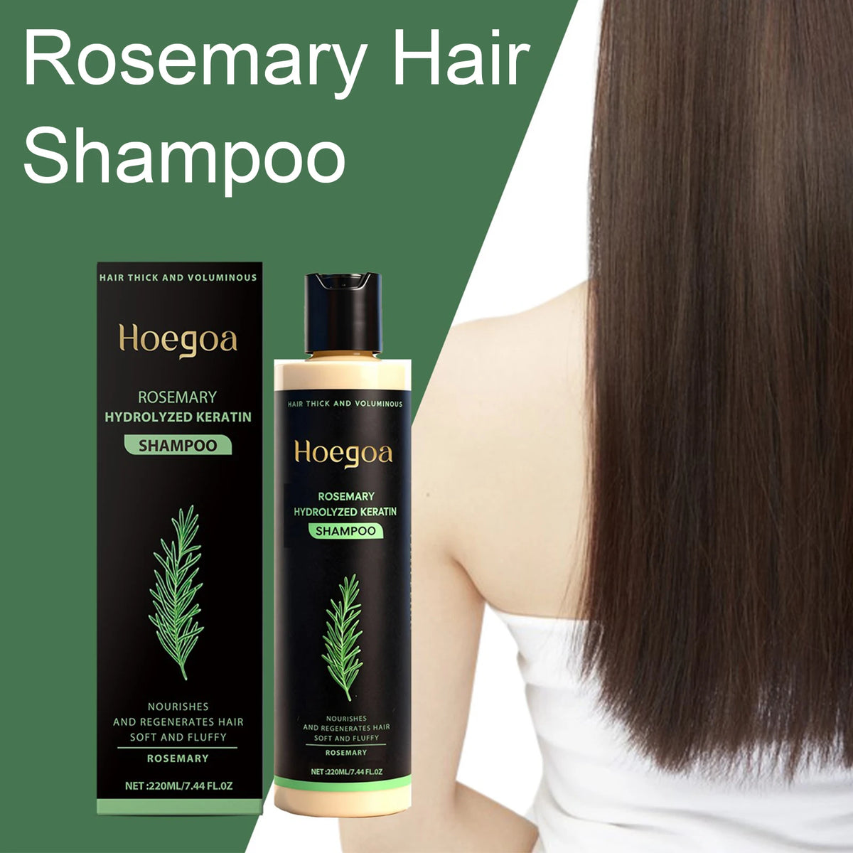 Rosemary Shampoo – Volumizing, Thickening & Oil Control 220ml Hair Care Shampoo Axl
