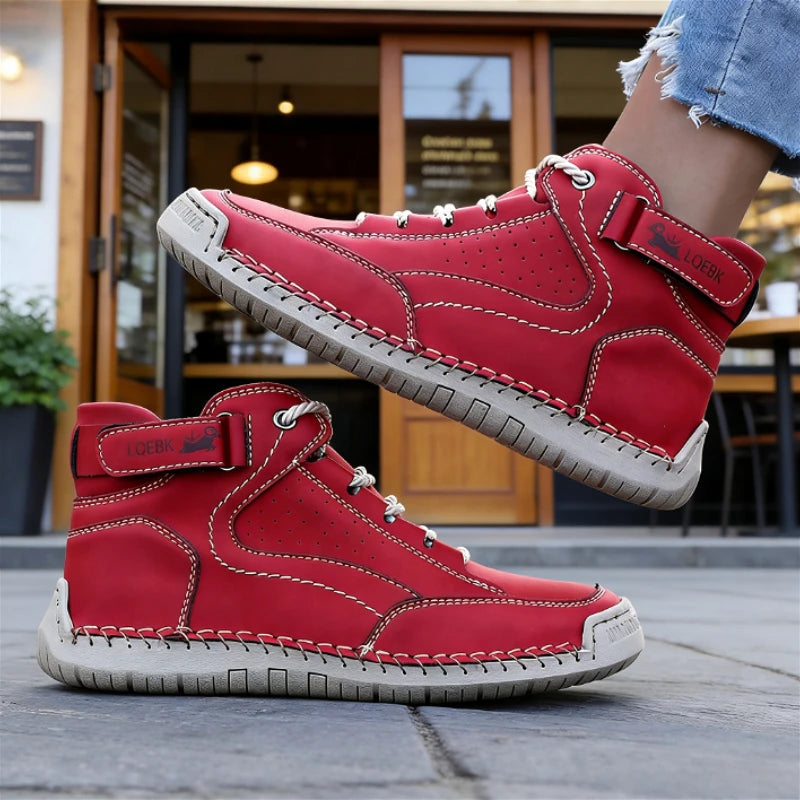 Women's Waterproof Mid-Top Retro Sneaker Boots | ZULIWAGN Mid-Top Sneaker Boots Axl