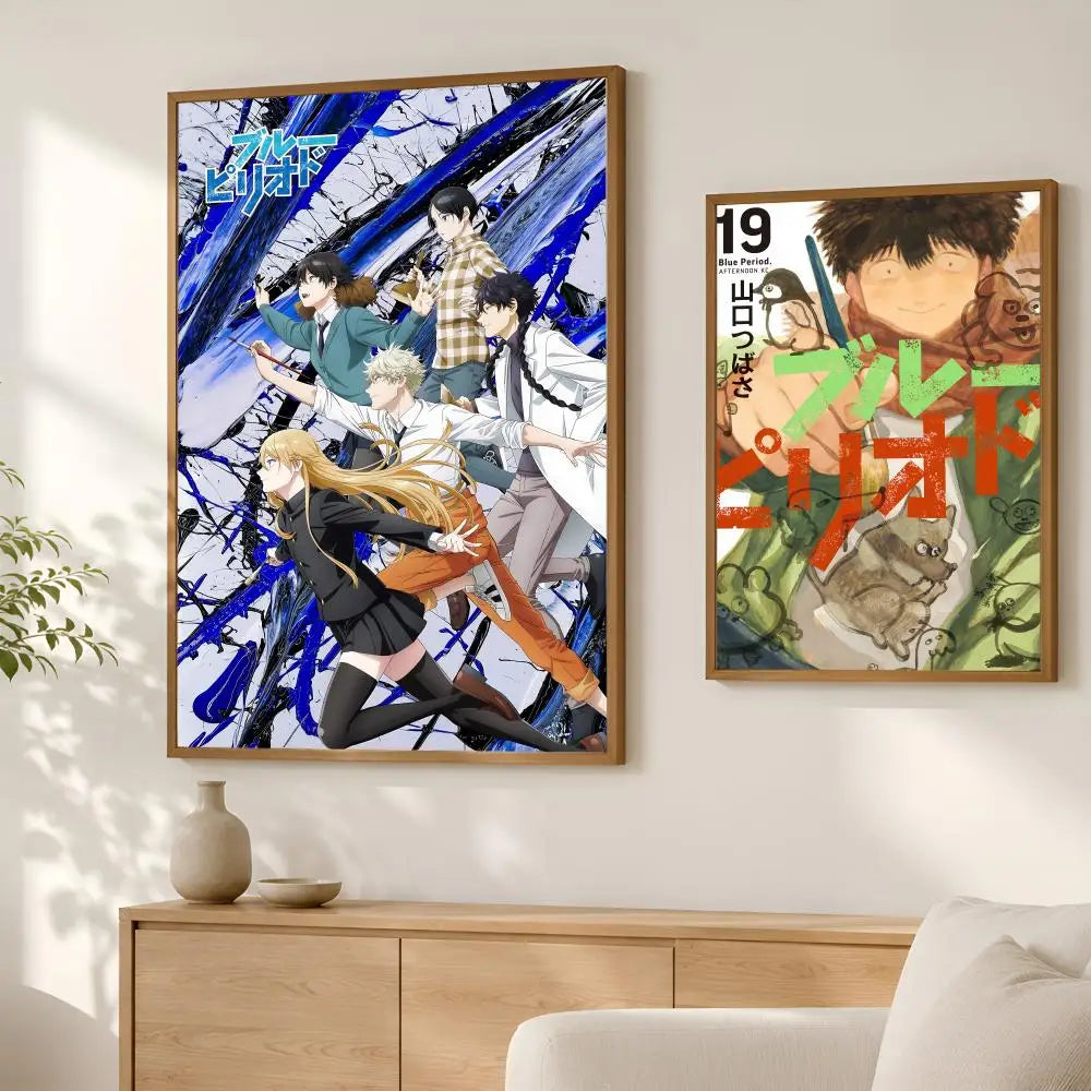 Blue Period Manga Poster – Self-Stick HD Waterproof Wall Art Wall Art Poster Axl