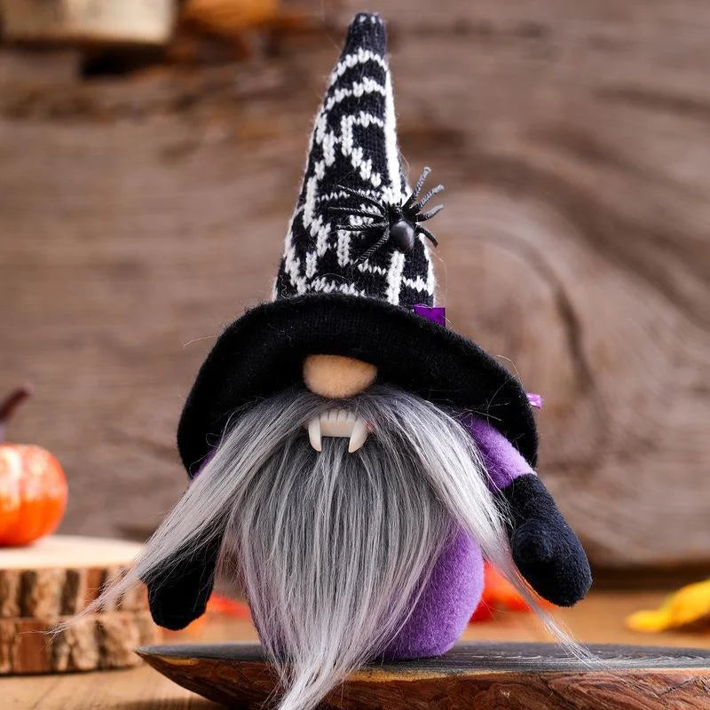 Halloween Spider Vampire Gnome Plush Doll – Festive Décor Holiday Gnome Doll Axl