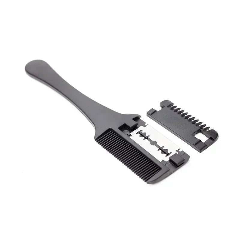 Double-Edge Hair Thinning Razor Comb – DIY Salon Tool Hair Thinning Razor Comb Axl