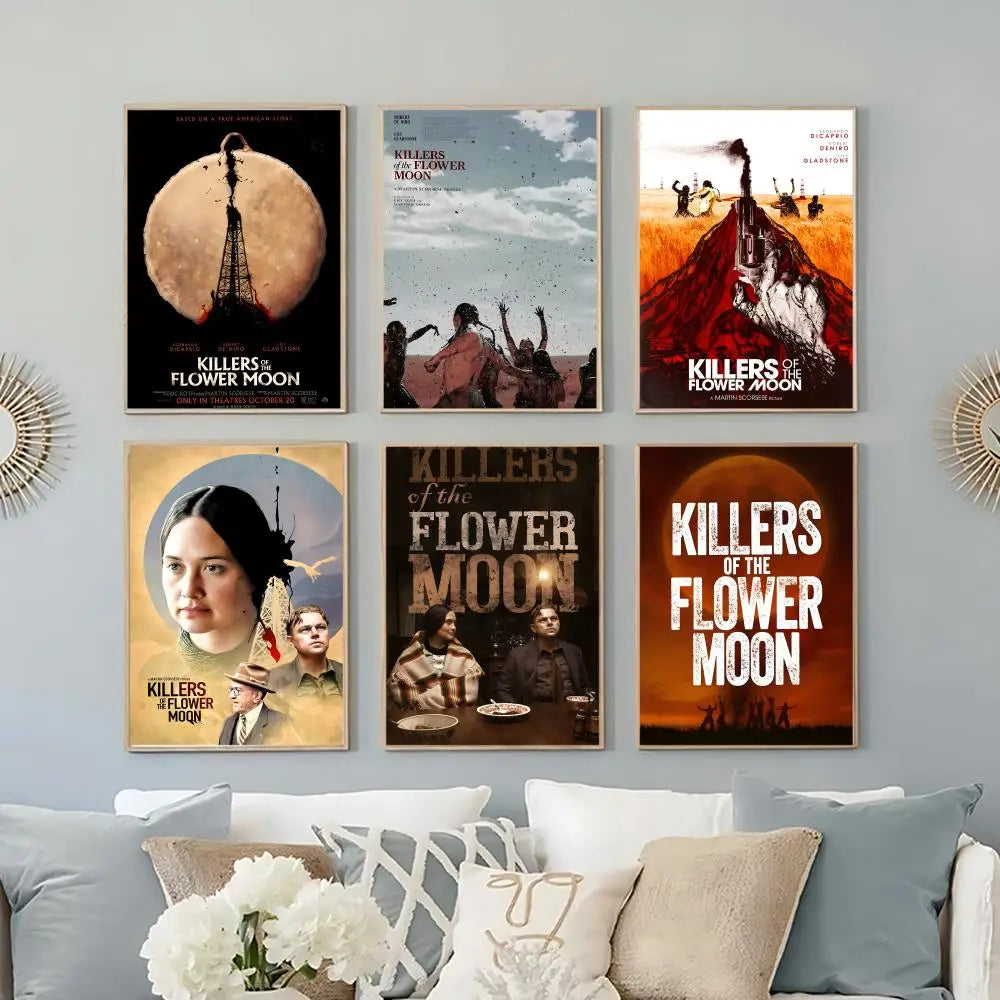 Killers of the Flower Moon Poster – HD Waterproof Self-Adhesive Movie Wall Poster Axl